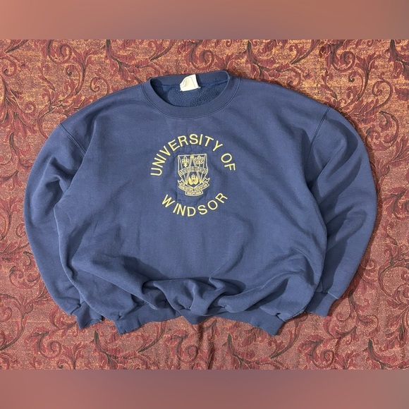 90s University of Windsor Crewneck - Picture 1 of 7